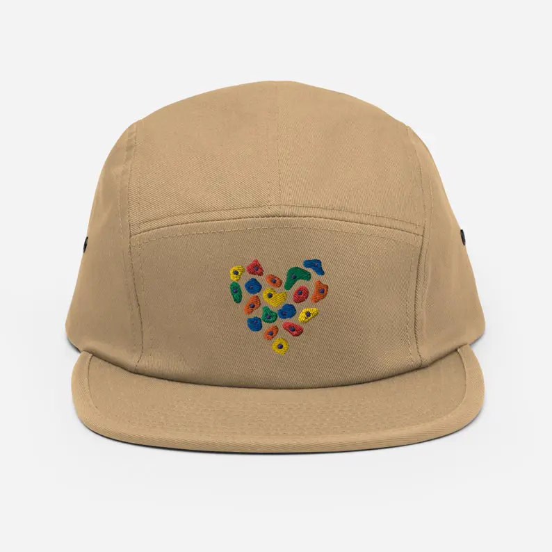 Sporty Streetwear 5 Panel Camper Cap Vietnam Made Custom Embroidered Breathable Hat For Climbing Casual Unisex Use Promotion L01 4