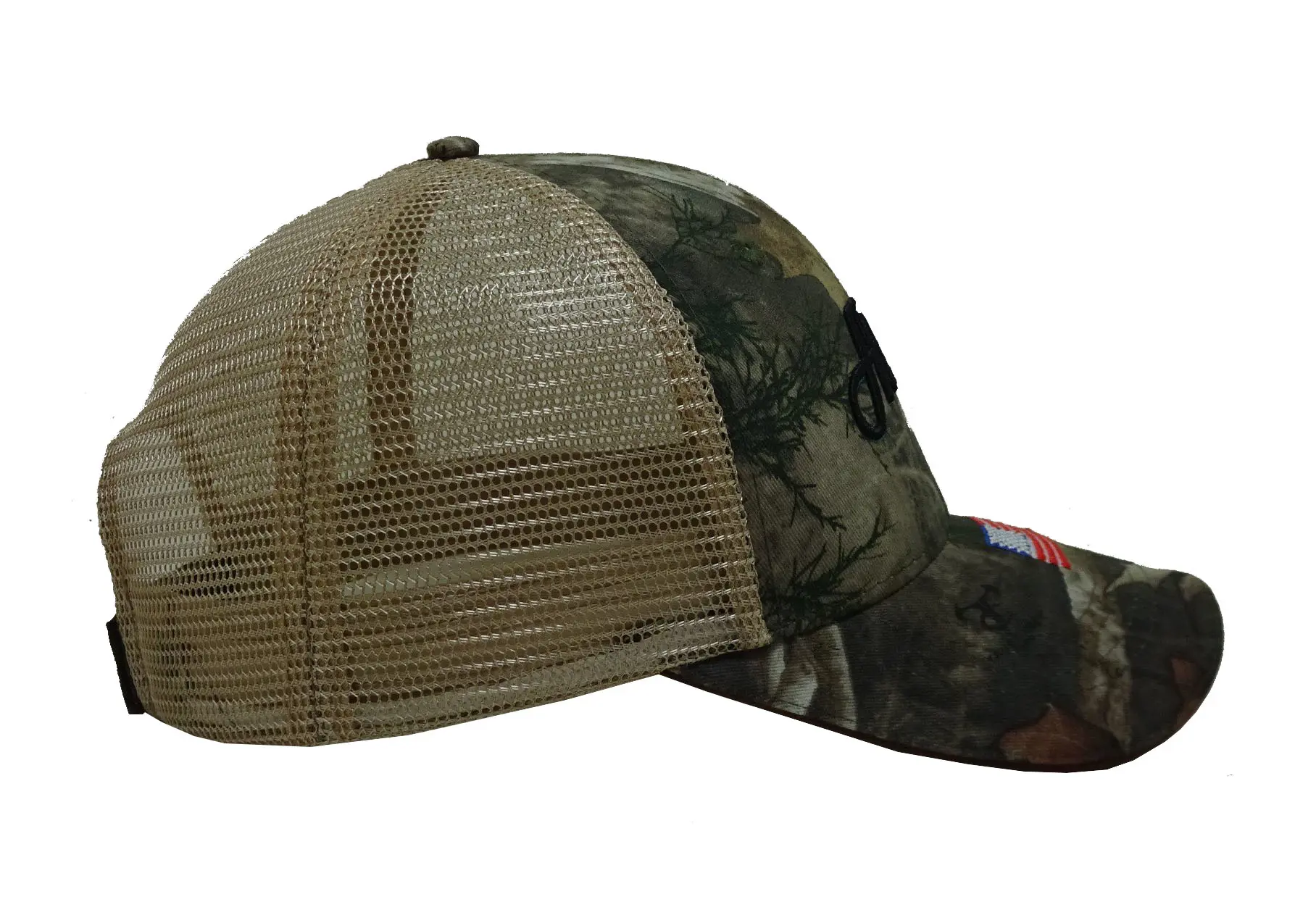 Sporty Style Custom Logo 6-Panel Curved Brim High Quality Adjustable Structured Medium Profile Cotton/Mesh Fabric Trucker Hat 3