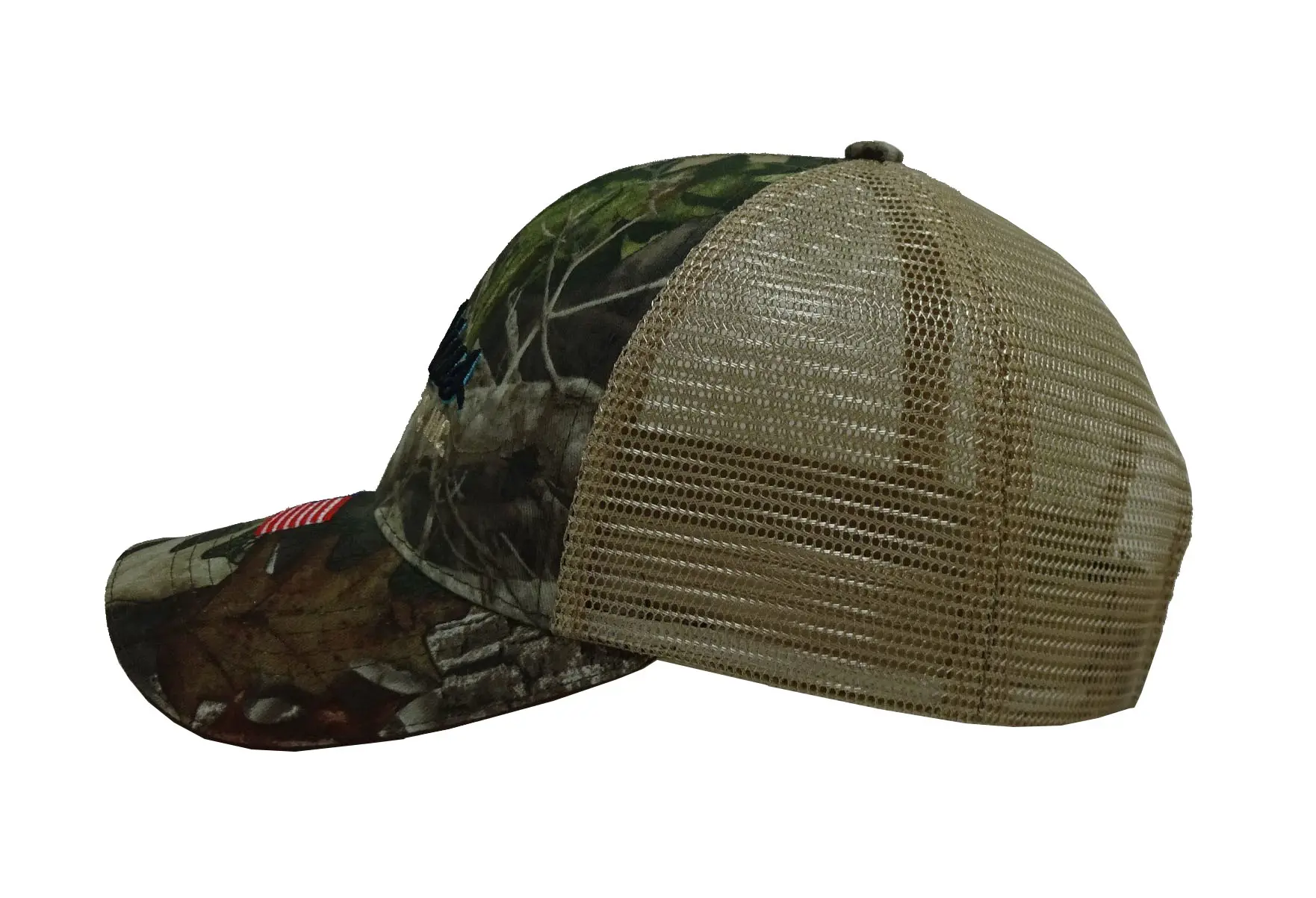 Sporty Style Custom Logo 6-Panel Curved Brim High Quality Adjustable Structured Medium Profile Cotton/Mesh Fabric Trucker Hat 4