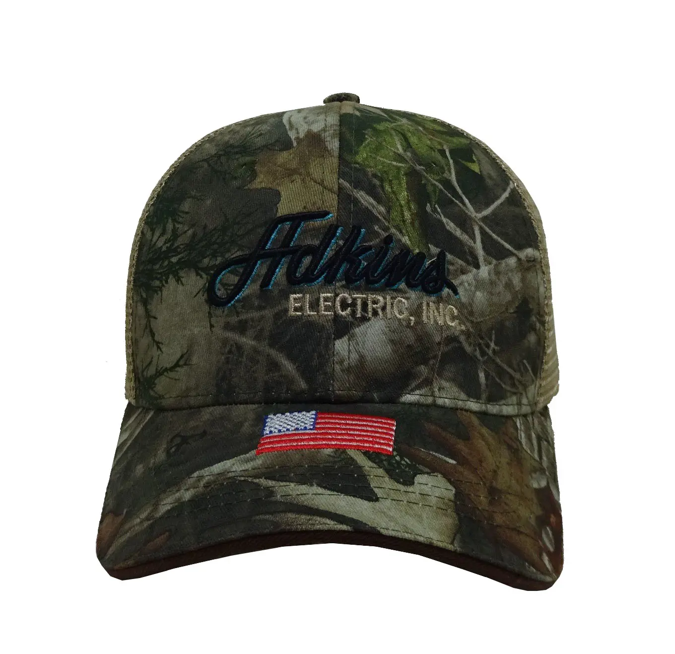 Sporty Style Custom Logo 6-Panel Curved Brim High Quality Adjustable Structured Medium Profile Cotton/Mesh Fabric Trucker Hat 1