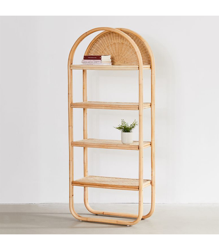 Standing rattan bookshelf Made In Vietnam Eco-friendly material used for Home decoration Storage shelf Wholesale 6