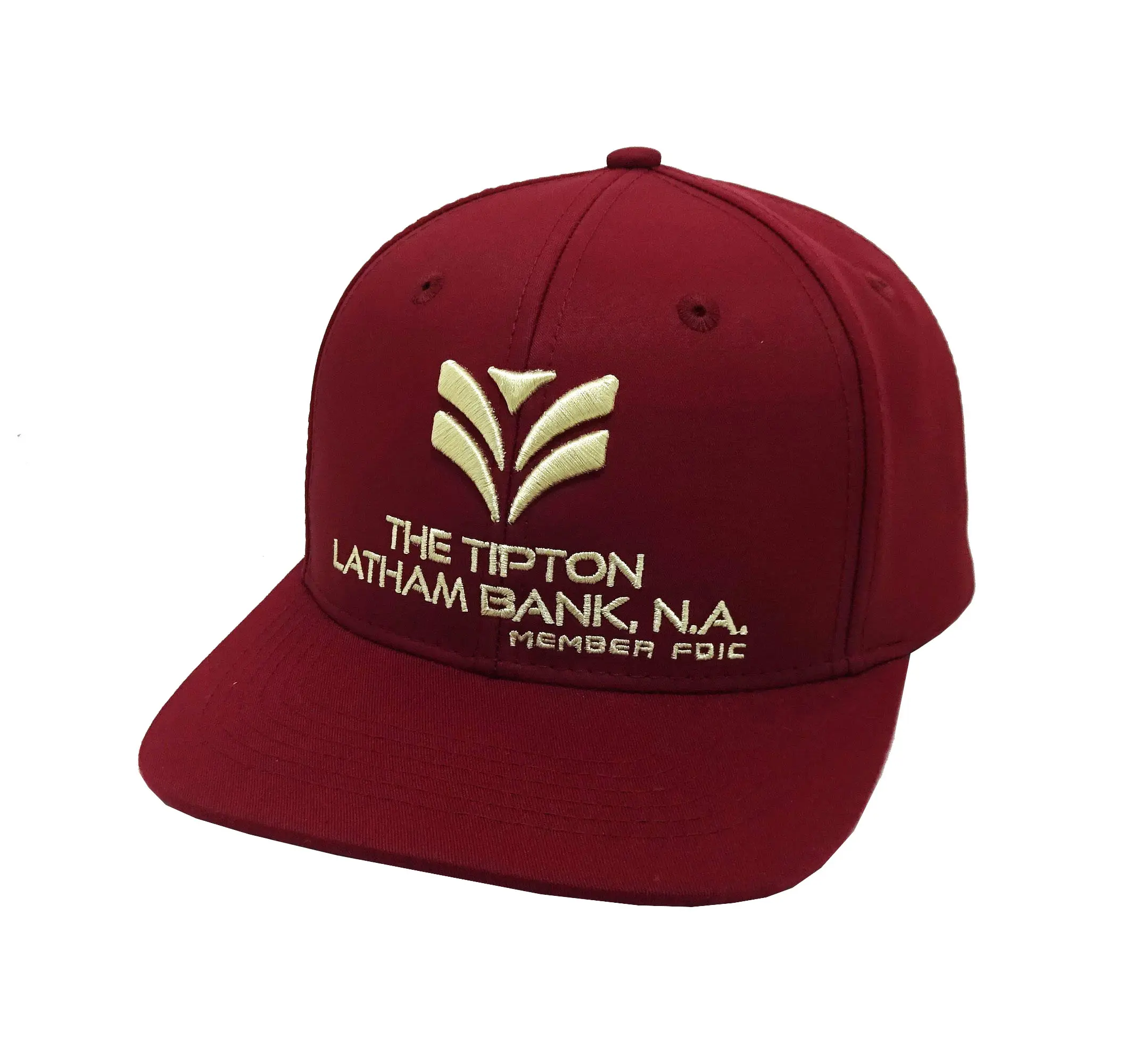 Structured 2D Embroidery Adjustable 6 Eyelets 6-Panel Curved Brim High Quality Medium Profile Unisex Baseball Caps 2