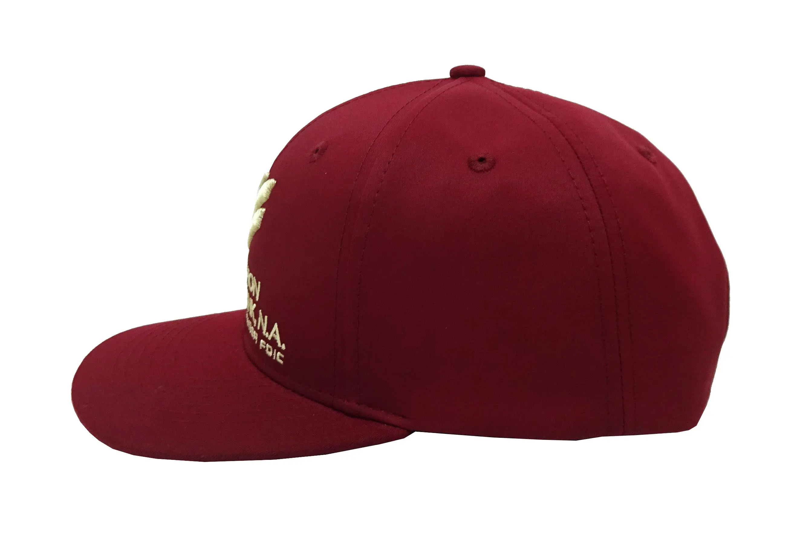 Structured 2D Embroidery Adjustable 6 Eyelets 6-Panel Curved Brim High Quality Medium Profile Unisex Baseball Caps 4