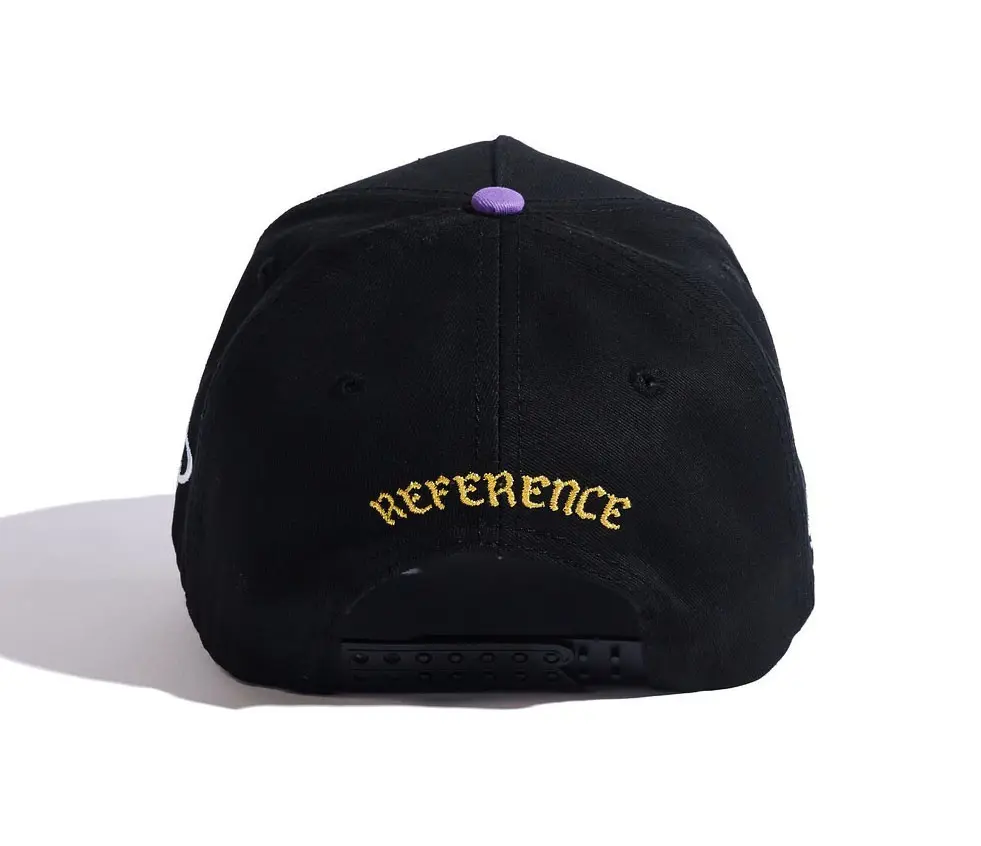 Structured 5 Panels Baseball Cap Custom Logo Wholesale Products Curved Brim High Quality Black Color Medium Profile Baseball Cap 4