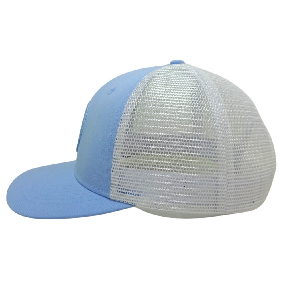 Structured 6 Panel Digital Printing Trucker Flat Brim White Mesh Single Breasted Buckle for All Ages Men and Women Wholesale OEM 4