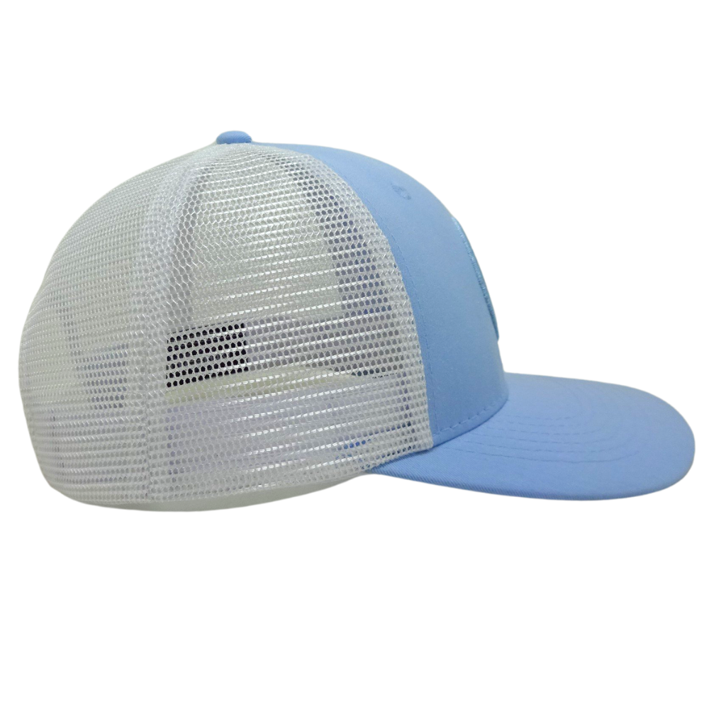 Structured 6 Panel Digital Printing Trucker Flat Brim White Mesh Single Breasted Buckle for All Ages Men and Women Wholesale OEM 5