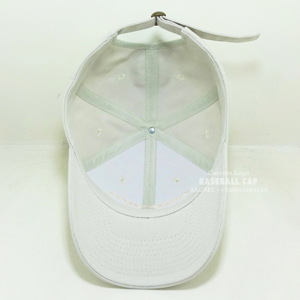 Structured Baseball Caps 6 Panels Curved Brim Slide Metal Buckle Closure Curved Brim Solid Color European Styles Cycling Vietnam 5