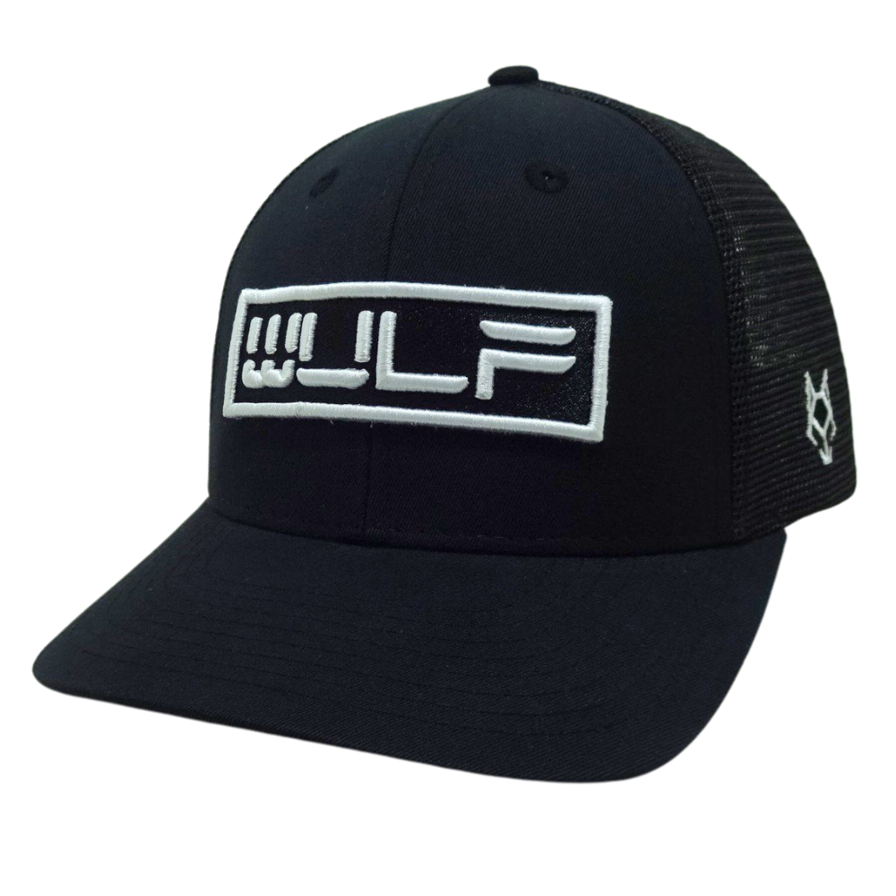 Structured Black Trucker 6 Panel 3D Embroidered Logo and Rubber Logo on Left Side Single Breasted Buckle for Your Own Brand OEM 3