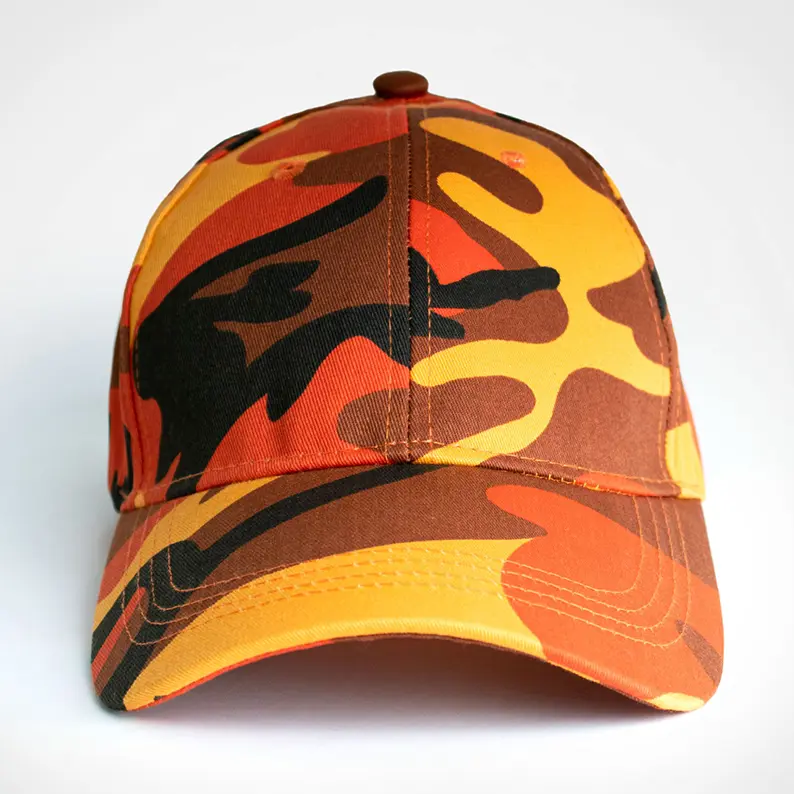 Summer Styles Camo Baseball Cap Cotton Twill 6 Panel Dad Hat with Metal Buckle Closure Custom Gorras OEM Vietnam Factory 2