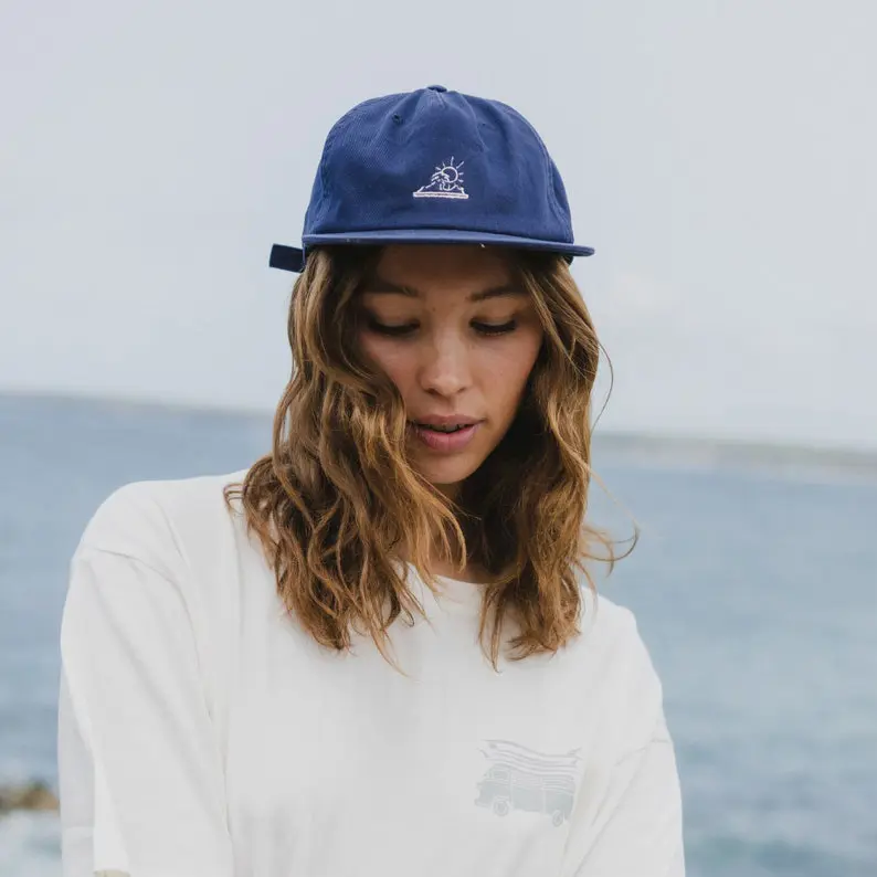 Summer Vibe Snapback Cap Ocean Embroidered Logo Vietnam Made 5 Panel Unstructured Adjustable Hat Gorras For Camping Travel L01 6