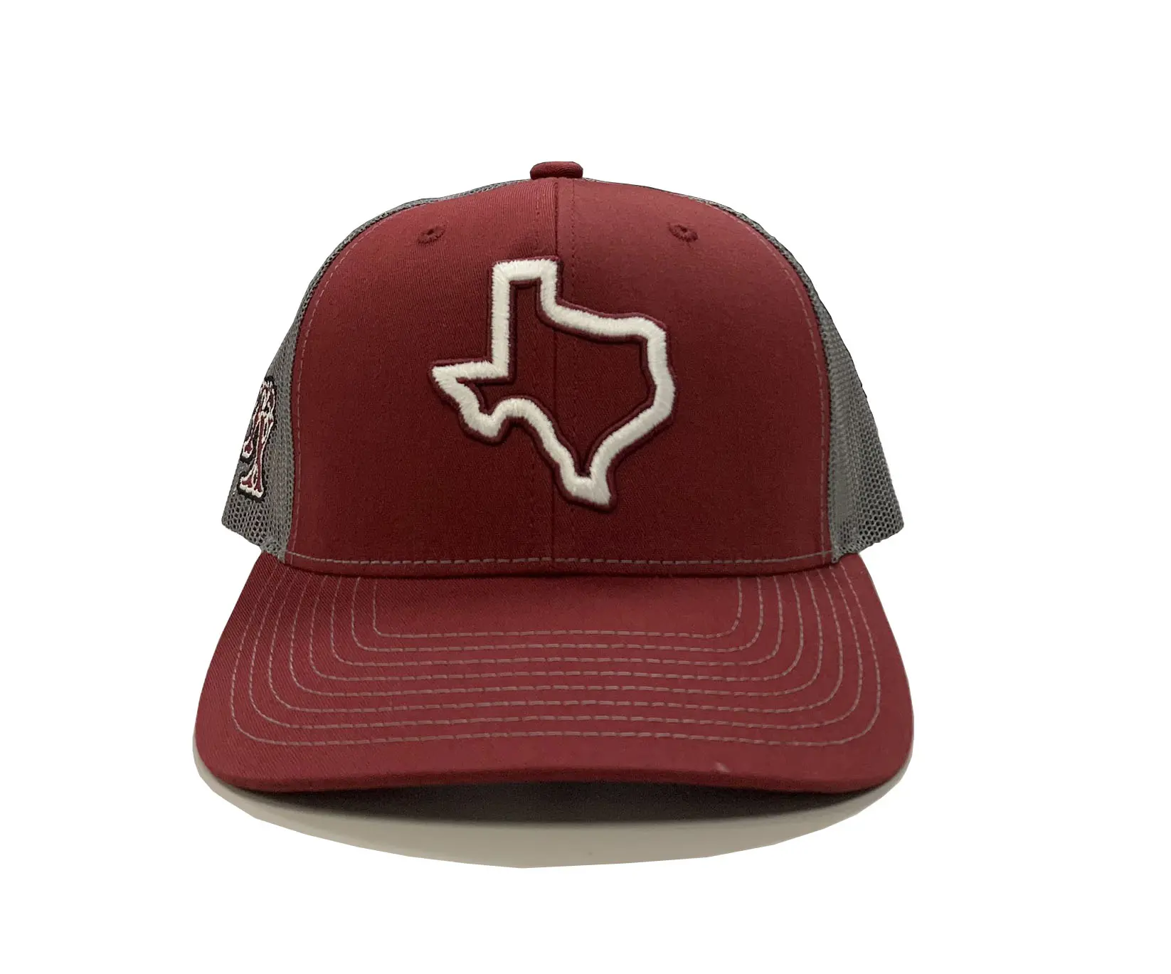 Texas Embroidery Logo Trucker Hats Custom Burgundy Snapback Caps Custom Patch Vietnam Promotional Hat 1