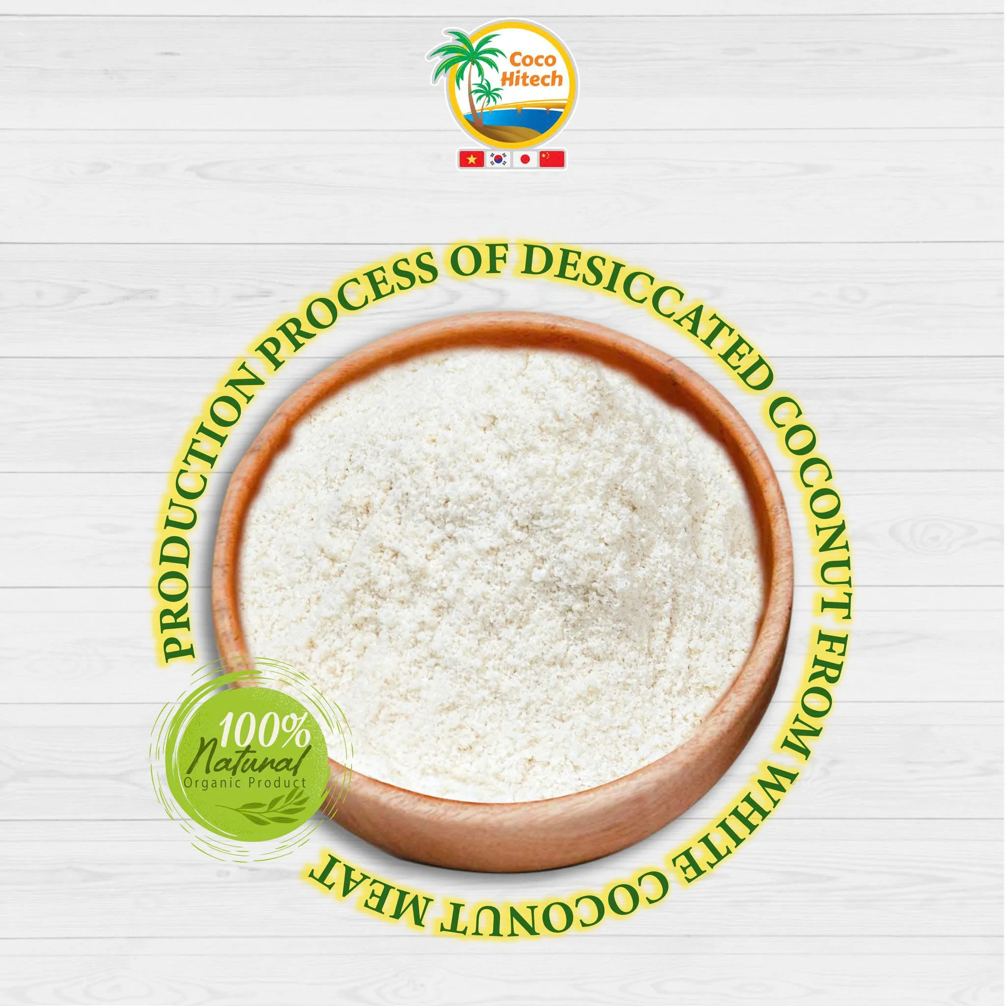 TOP CHOICE OF VIETNAMESE DESICCATED COCONUT MADE IN VIETNAM FROM COCOHITECH
