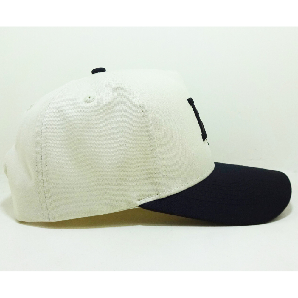 Top-notch Embroidered Two-tone Baseball Caps 5 Panel Curved Brim Flat Logo On Back Curved Part Adjustable Snapback Vietnam Hats 4