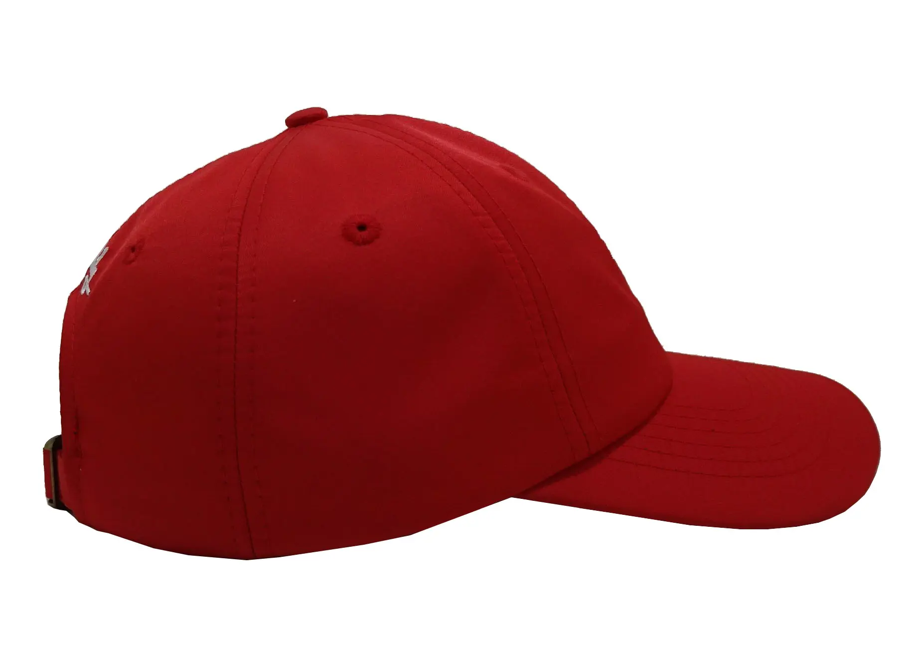 Tree Embroidery Red Color 6-Panel Curved Brim High Quality Low Profile 65% Cotton and 35% Polyester Fabric Baseball Cap 3