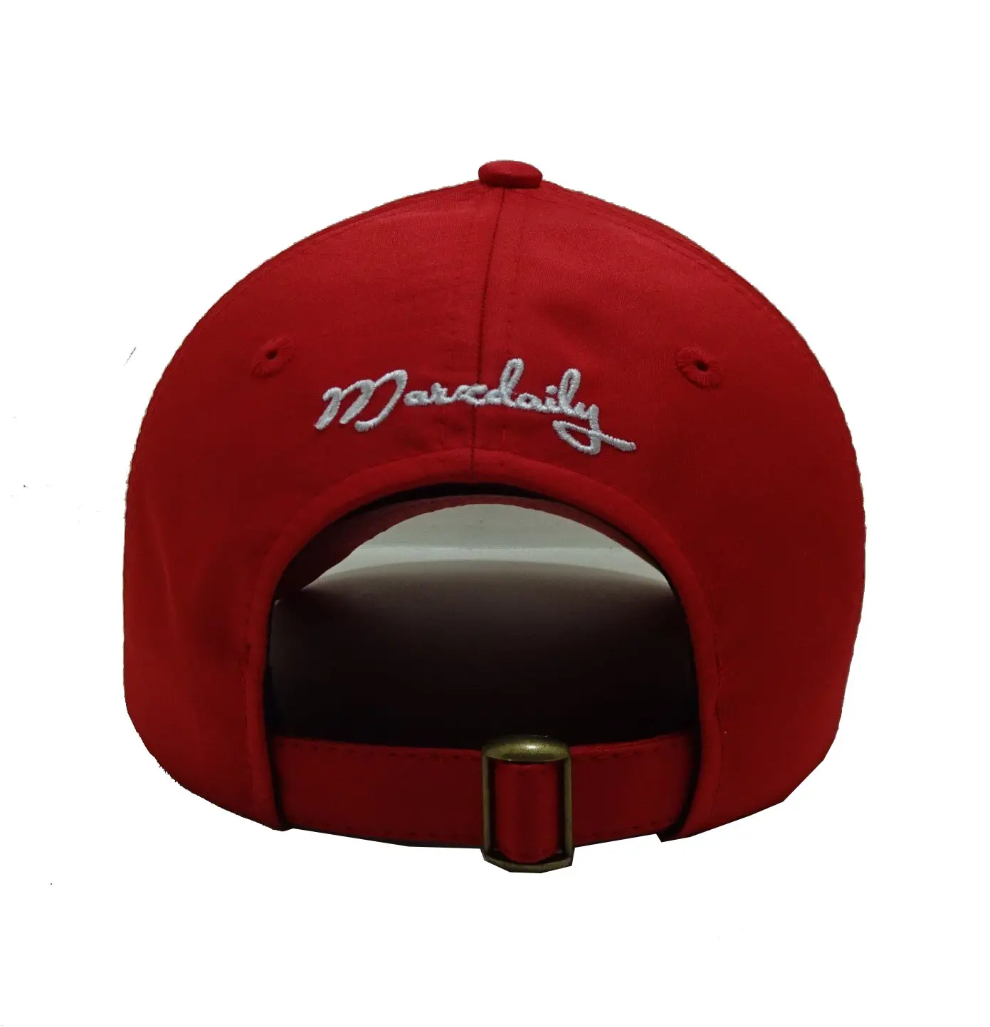 Tree Embroidery Red Color 6-Panel Curved Brim High Quality Low Profile 65% Cotton and 35% Polyester Fabric Baseball Cap 5