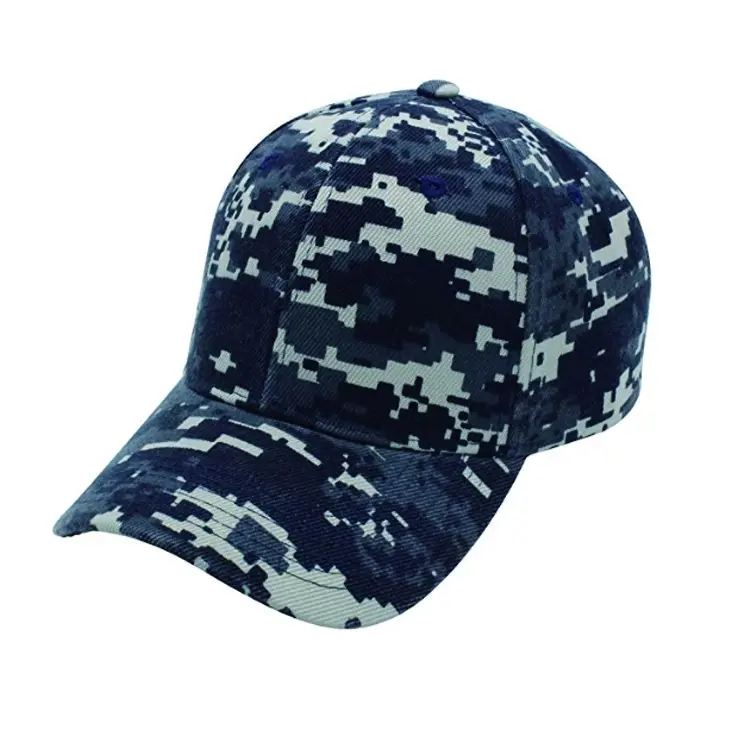 Trendy Camouflage Sports Dad Hats With Custom Logo High Quality Curved Brim 6 Panels Adjustable Baseball Caps for Men and Women 2