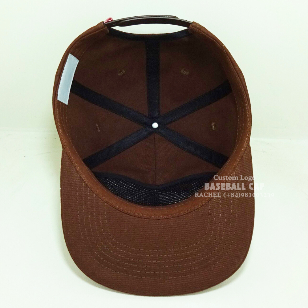 Trendy Embroidered Snapback Caps Flat Bill 5 Panel Soft Structured Snap Tag Closure Label On Sweatband For Branding Promotions 6