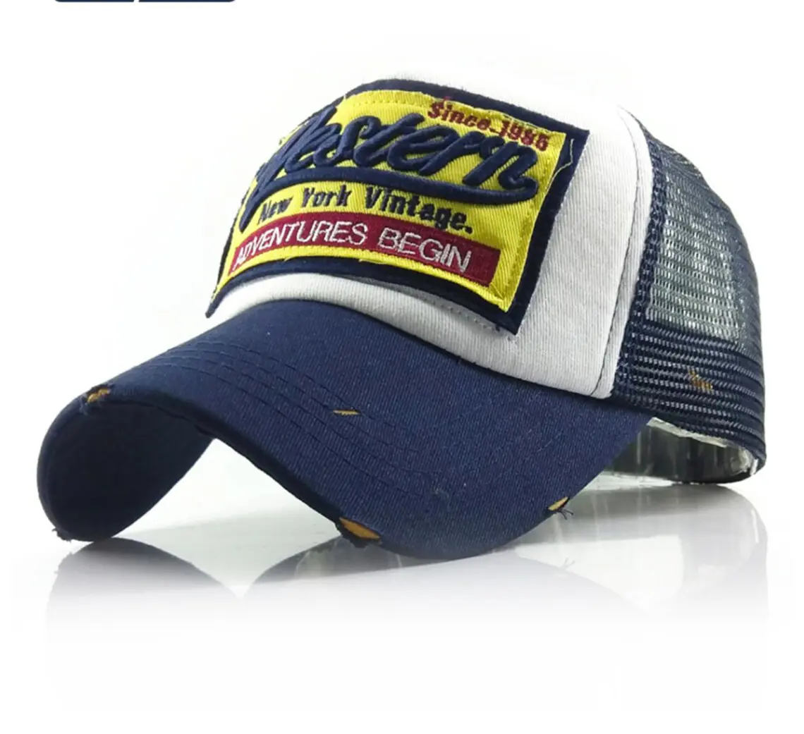 Trendy Hat for Summer 6-Panel Curved Brim High Quality Various Color Low Profile 65% Cotton and 35% Polyester Fabric Trucker Hat 3