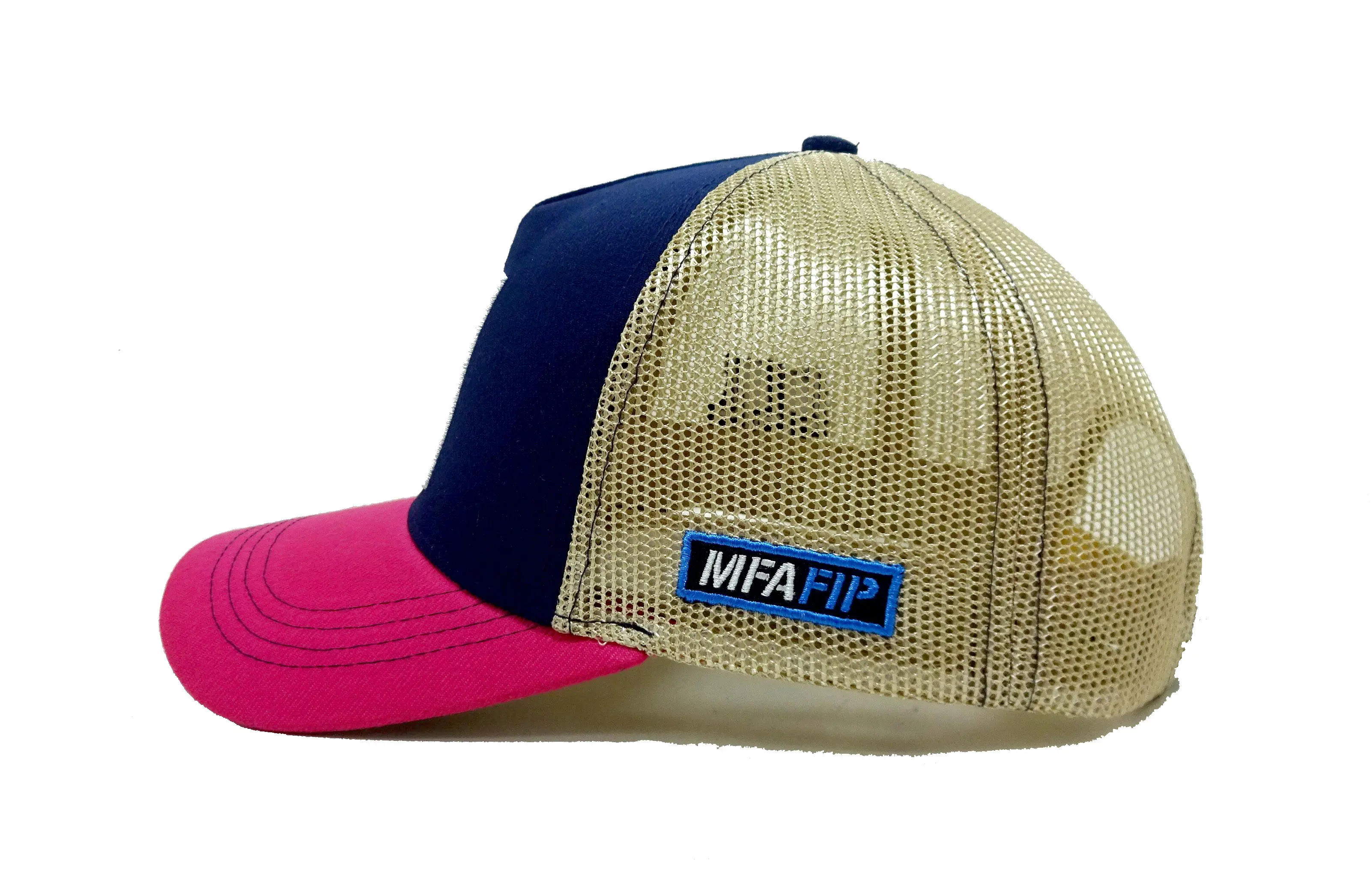Tri color 5 Panels Trucker Hats Custom Embroidery Logo Snapback Caps Vietnam Factory Promotional Hat Sport Dad Cap Free Sample 3