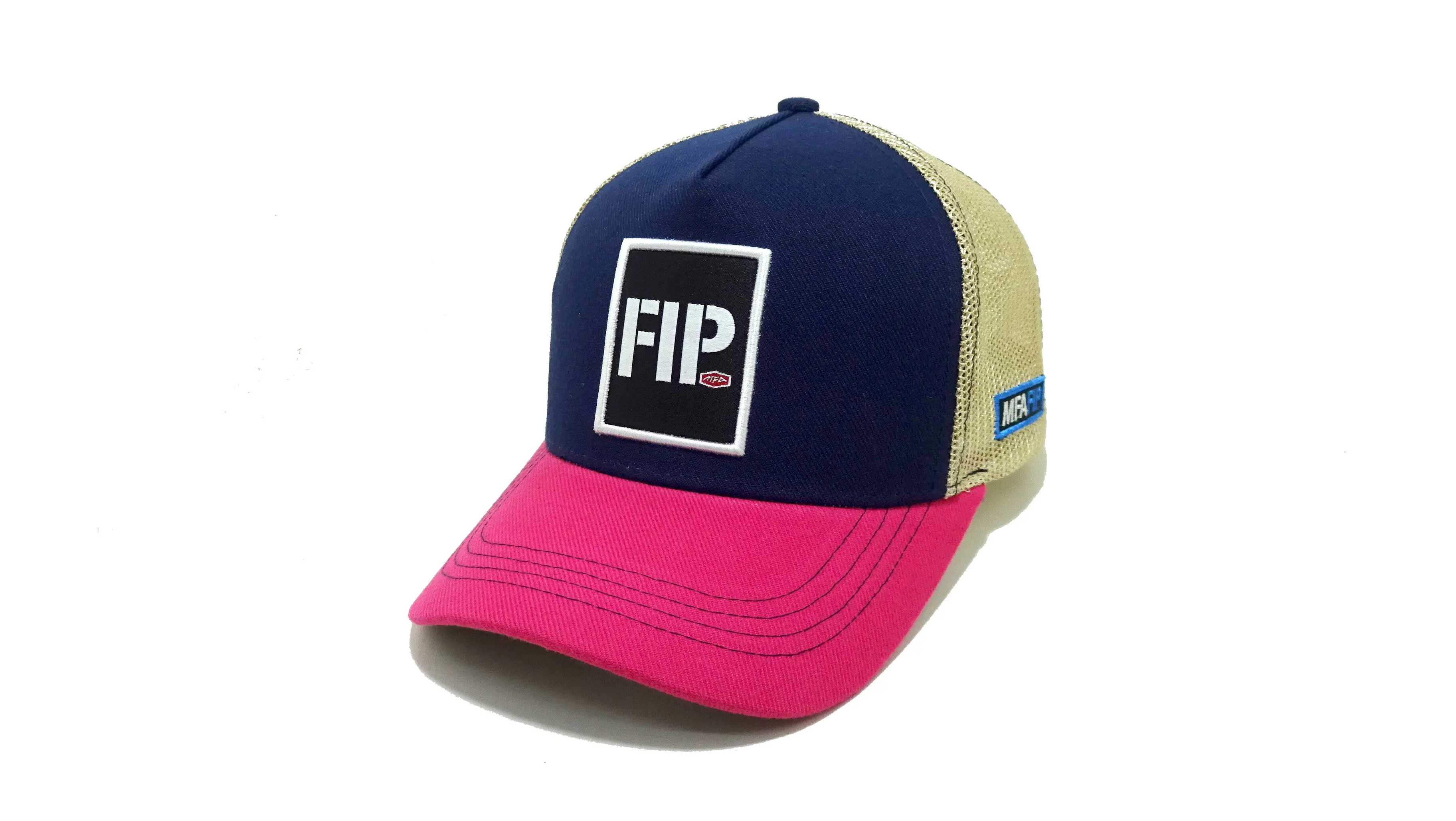 Tri color 5 Panels Trucker Hats Custom Embroidery Logo Snapback Caps Vietnam Factory Promotional Hat Sport Dad Cap Free Sample 2