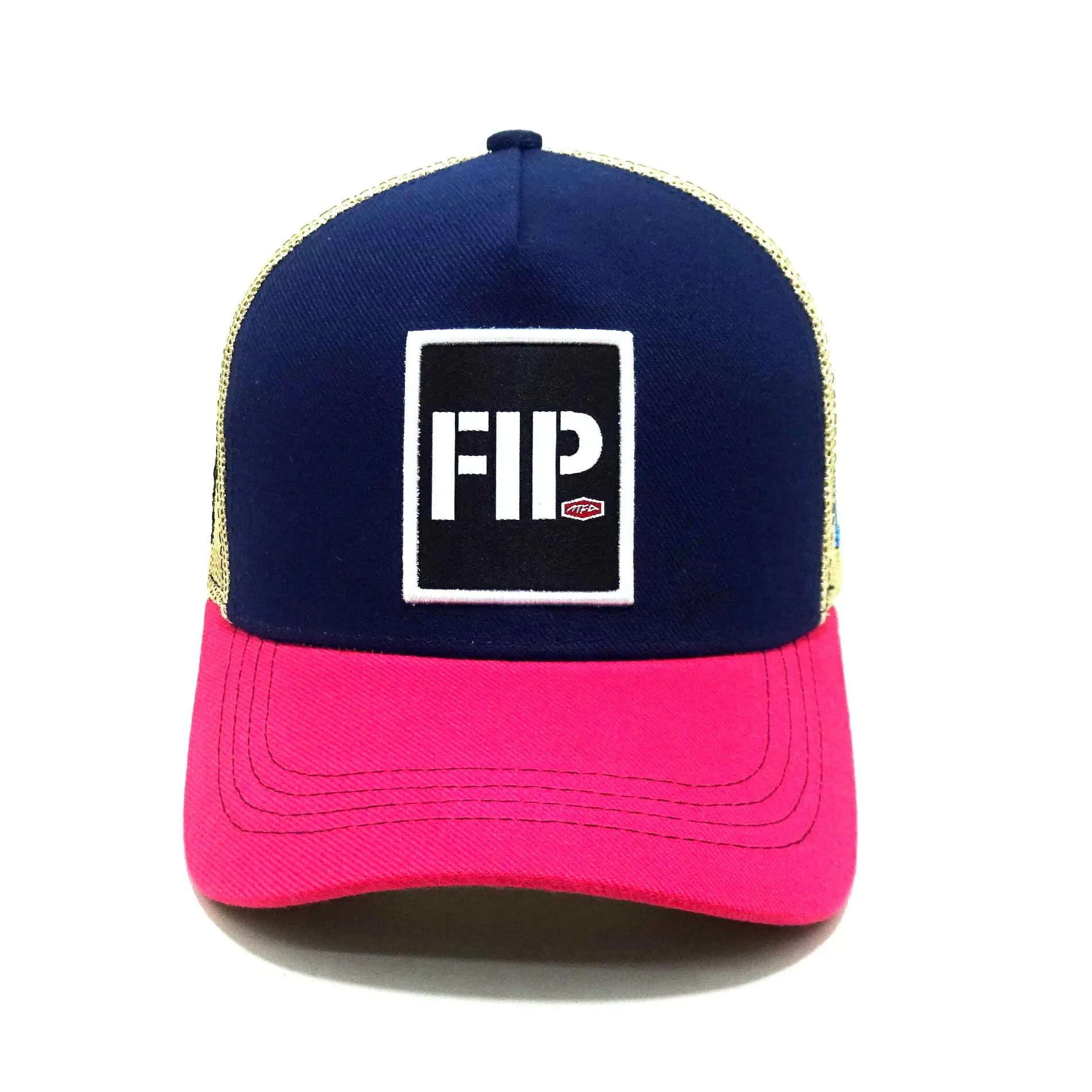 Tri color 5 Panels Trucker Hats Custom Embroidery Logo Snapback Caps Vietnam Factory Promotional Hat Sport Dad Cap Free Sample 1