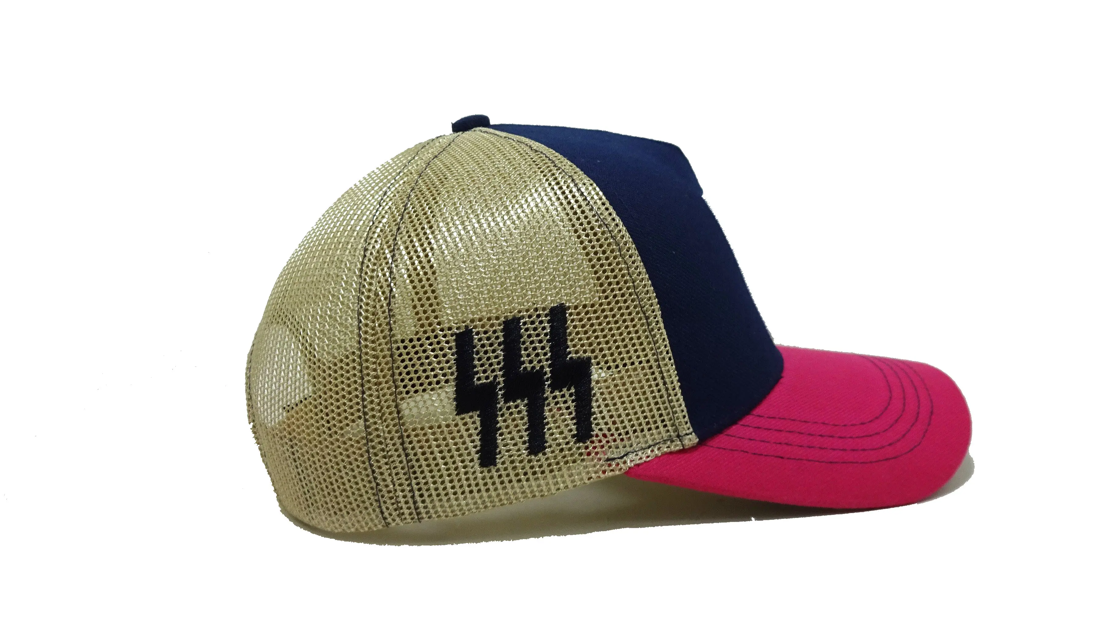 Tri color 5 Panels Trucker Hats Custom Embroidery Logo Snapback Caps Vietnam Factory Promotional Hat Sport Dad Cap Free Sample 4
