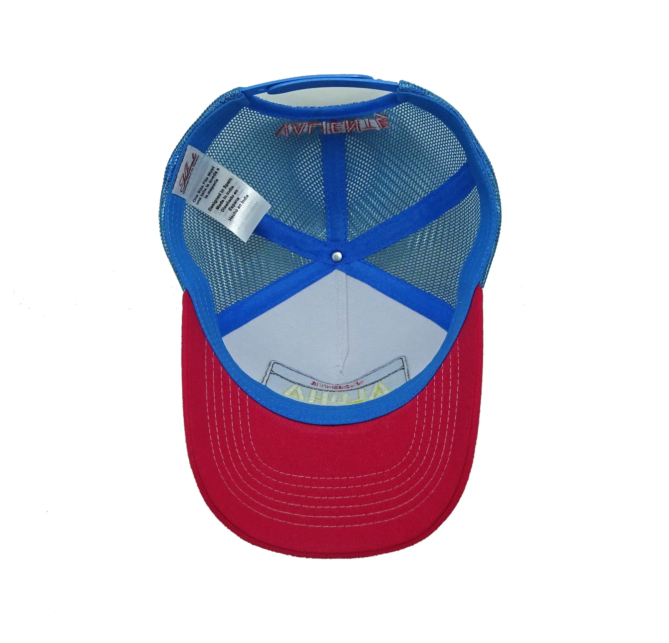 Tri color Trucker hat 5 panel Embroidery Logo Custom Design Sport Hat For Business Vietnam Factory Support Sample Cost 4