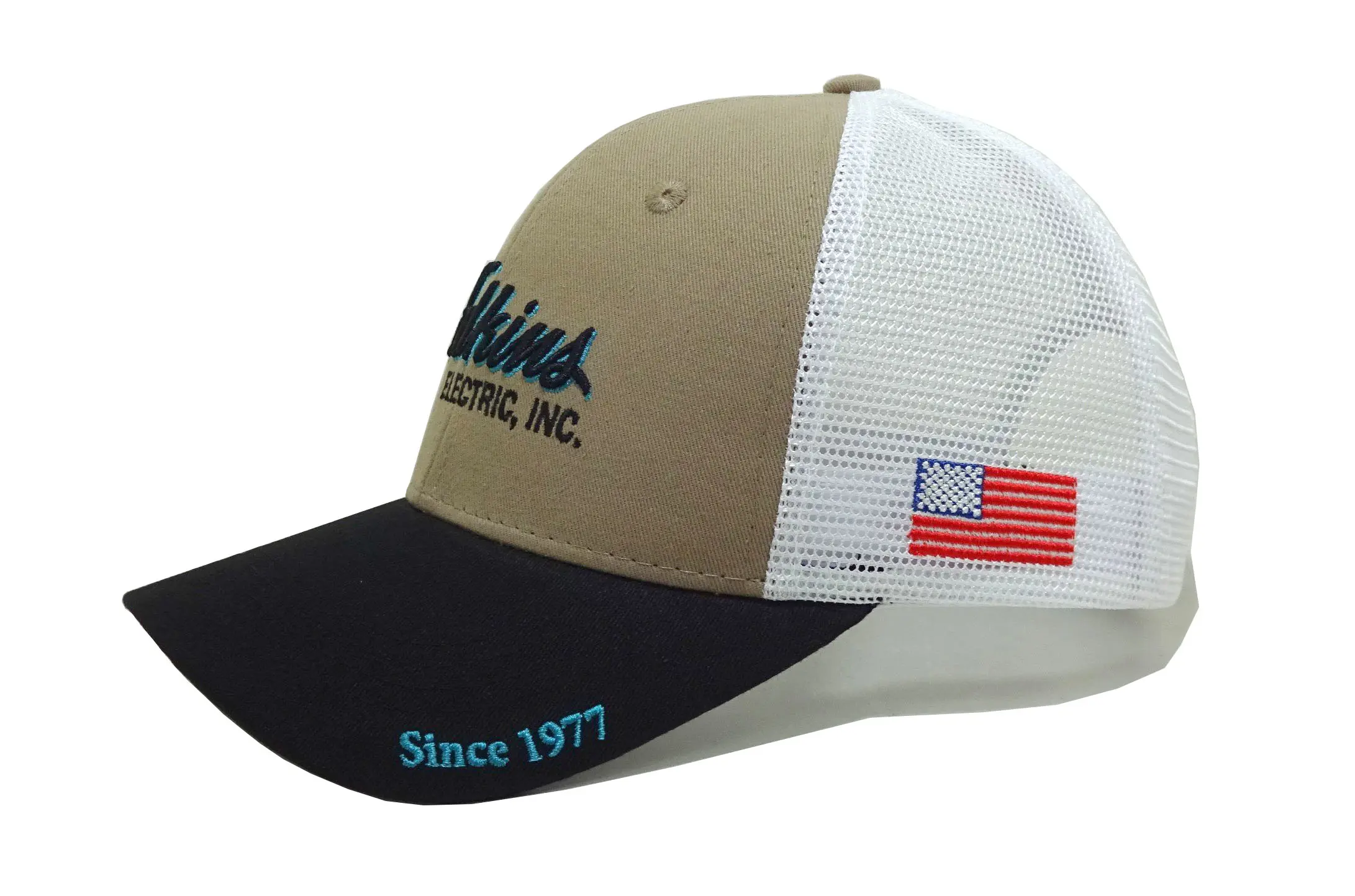 Tri Color Trucker Hat embroidery Logo Baseball Caps For man Sport Dad Hats Golf Cap For Brand Factory in Vietnam Support sample 2