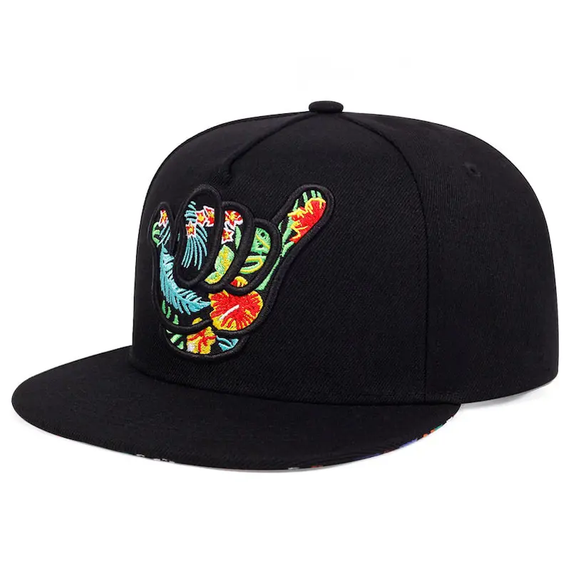 Tropical Style Custom Swag Logo Snapback Cap Vietnam Made 5 Panel Unisex Hat For Party Streetwear Hip Hop Brand Promotion L01 2
