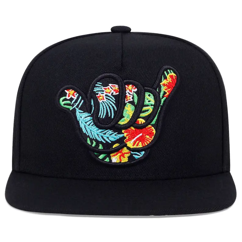 Tropical Style Custom Swag Logo Snapback Cap Vietnam Made 5 Panel Unisex Hat For Party Streetwear Hip Hop Brand Promotion L01 1