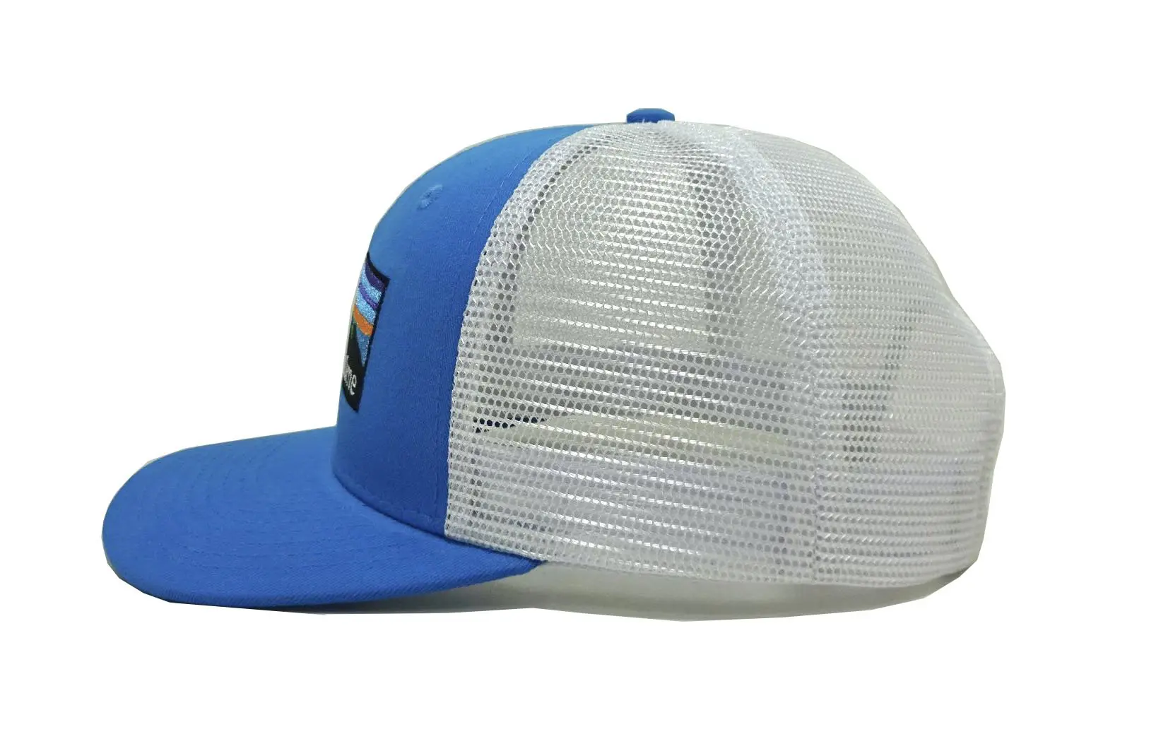 Trucker Cap for Man Medium Profile Blue Color Structured Trucker Hat Curved Brim Cap in Vietnam Factory 3