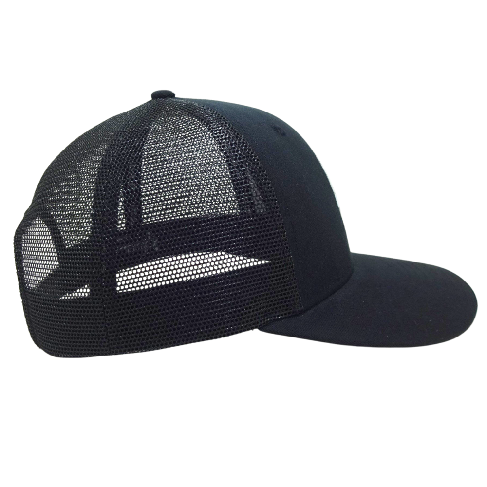 Trucker Caps Hats 6 Panel Structured Custom Flat 2D Embroidery an Rubber Logo Printed Seam Tapes Single Breasted Buckle All Ages 5