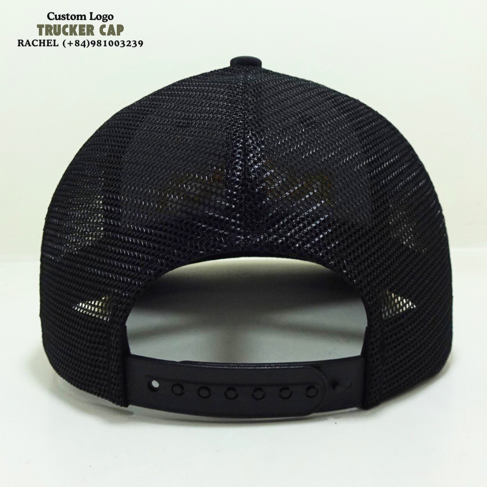 Trucker Hats 6 Panel 3D Embroidered Logo Custom Brim Color Structured Caps Breathable Mesh Adjustable Snapback Closure Unisex 7