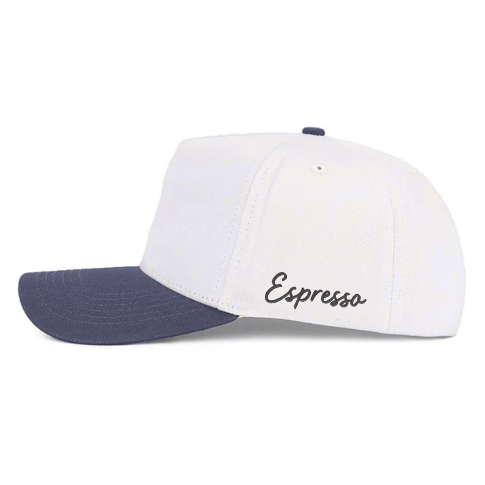 Two-tone Baseball Cap 5 Panel Gorras Embroidered Logo On Front And Left Side Custom Fully Inner Tapes Private Label On Sweatband 6