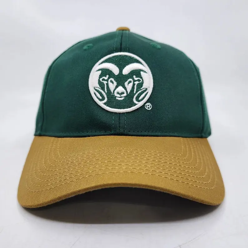 Two Tone Custom Embroidered Dad Hat 6 Panel Baseball Cap with Curved Brim Adjustable Strapback OEM ODM Vietnam Supplier