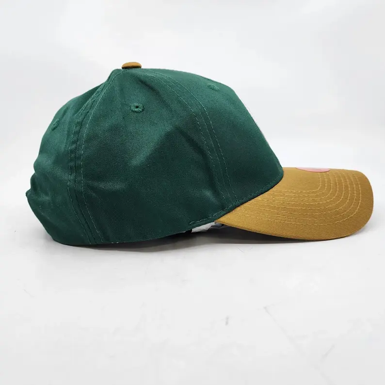 Two Tone Custom Embroidered Dad Hat 6 Panel Baseball Cap with Curved Brim Adjustable Strapback OEM ODM Vietnam Supplier 4