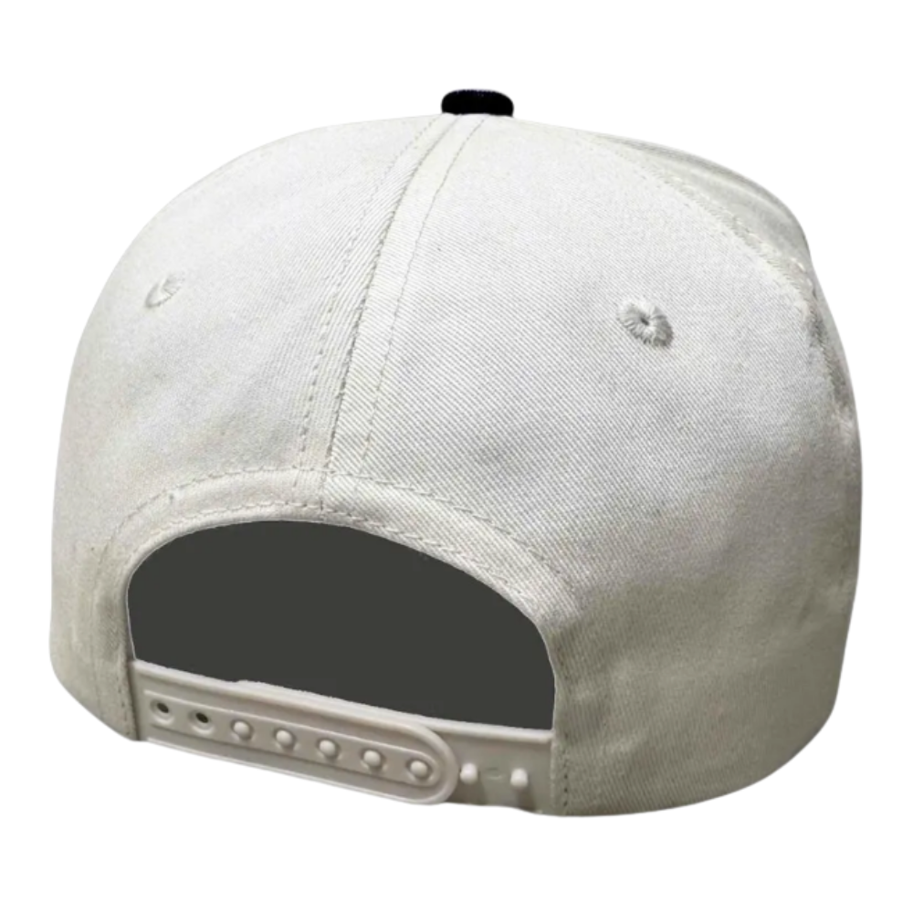 Two-tone Gorras 3D Embroidered Logo Baseball Cap 5 Panel A-Frame Custom Button Color Plastic Snapback Closure Unisex Wholesale 4