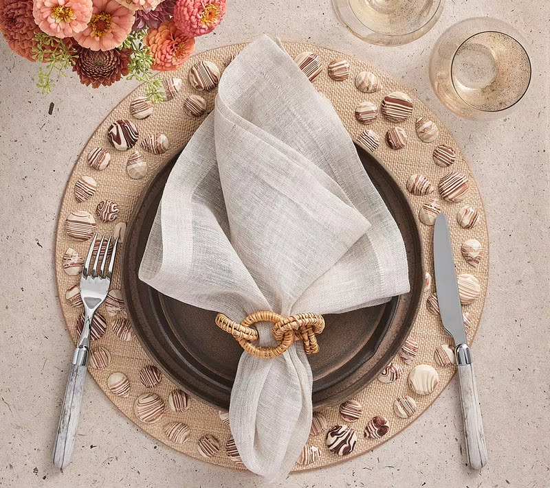 Unique and aesthetic rattan napkin ring Made in Vietnam Eco-friendly material for home and tableware decoration Wholesale 4