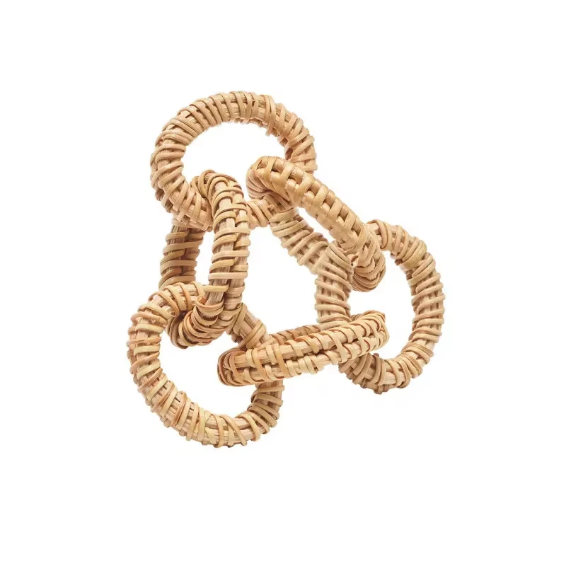 Unique and aesthetic rattan napkin ring Made in Vietnam Eco-friendly material for home and tableware decoration Wholesale 1