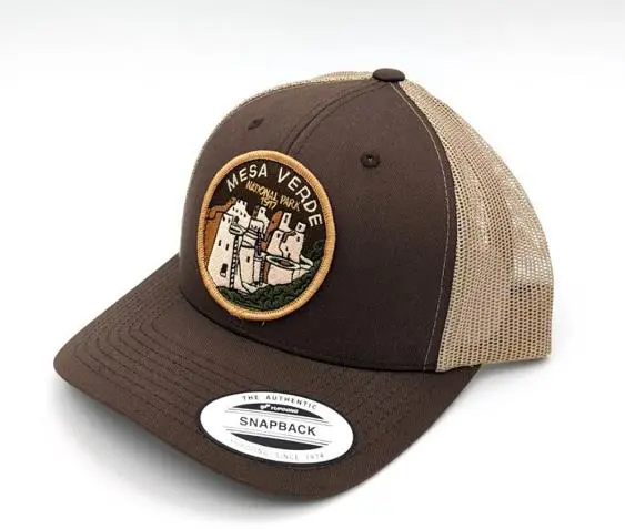 UNIQUE GREAT SMOKY MOUNTAINS HAT Retro Trucker Hat Woven Patch Customized Gorras Vietnam Supplier Cap For Man 4