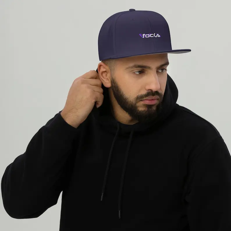 Unisex Flat Brim Snapback Cap Vietnam Custom 2D Logo Embroidery Outdoor Casual Style Hat With Side Panel Logo For Streetwear L01 3