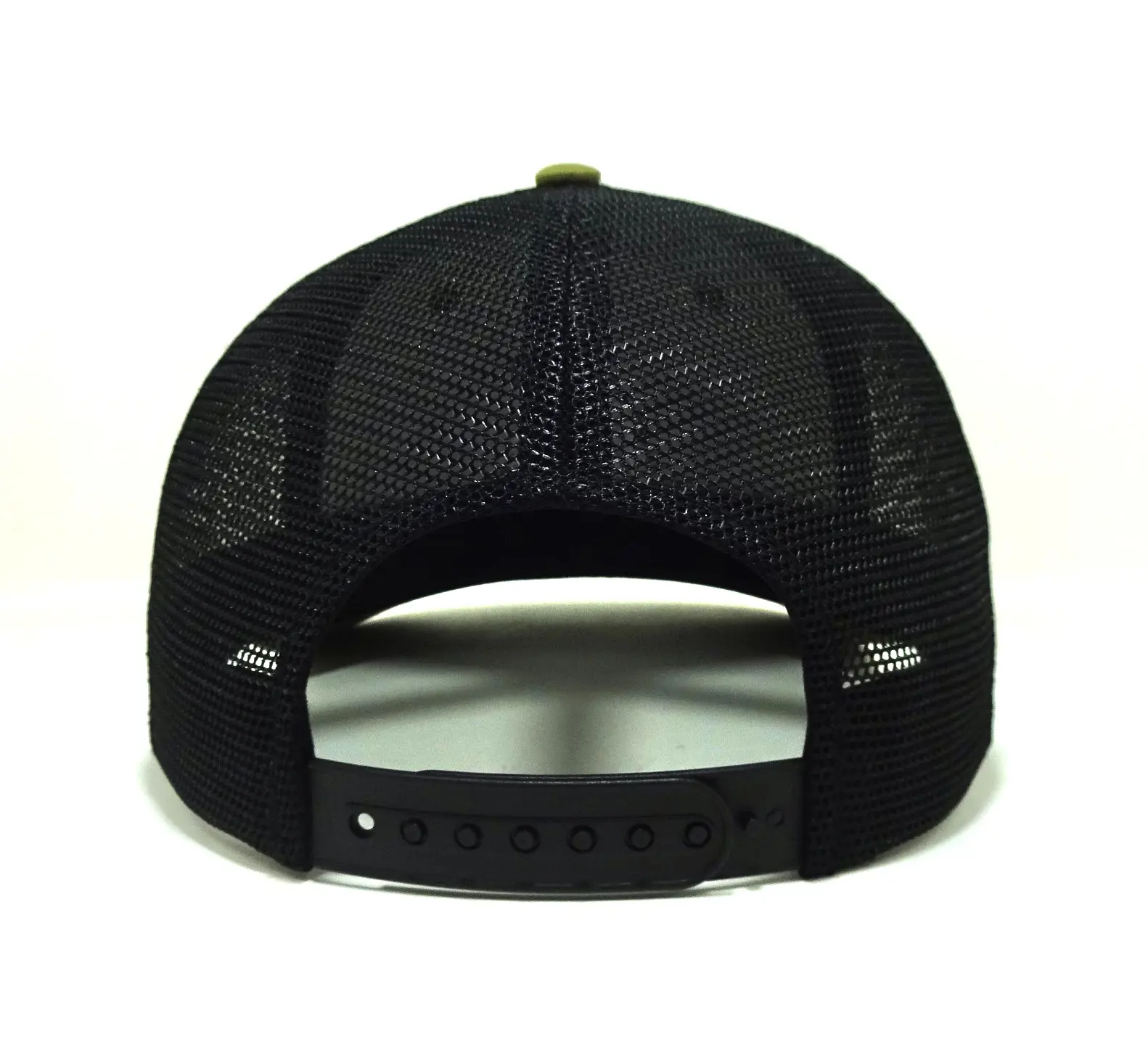 Unisex Sporty Style 6-Panel Curved Brim High Quality Green Color Medium Profile Trucker Hat for Men from Vietnam Supplier 5