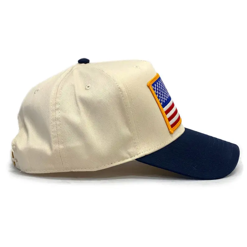Unisex Structured Baseball Cap Two Tone OEM Custom Embroidered Logo Vietnam Made Gorras For Travel Casual Brand Promotion L01 3