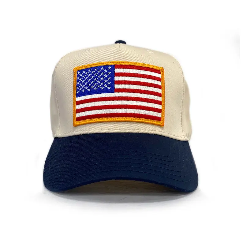 Unisex Structured Baseball Cap Two Tone OEM Custom Embroidered Logo Vietnam Made Gorras For Travel Casual Brand Promotion L01