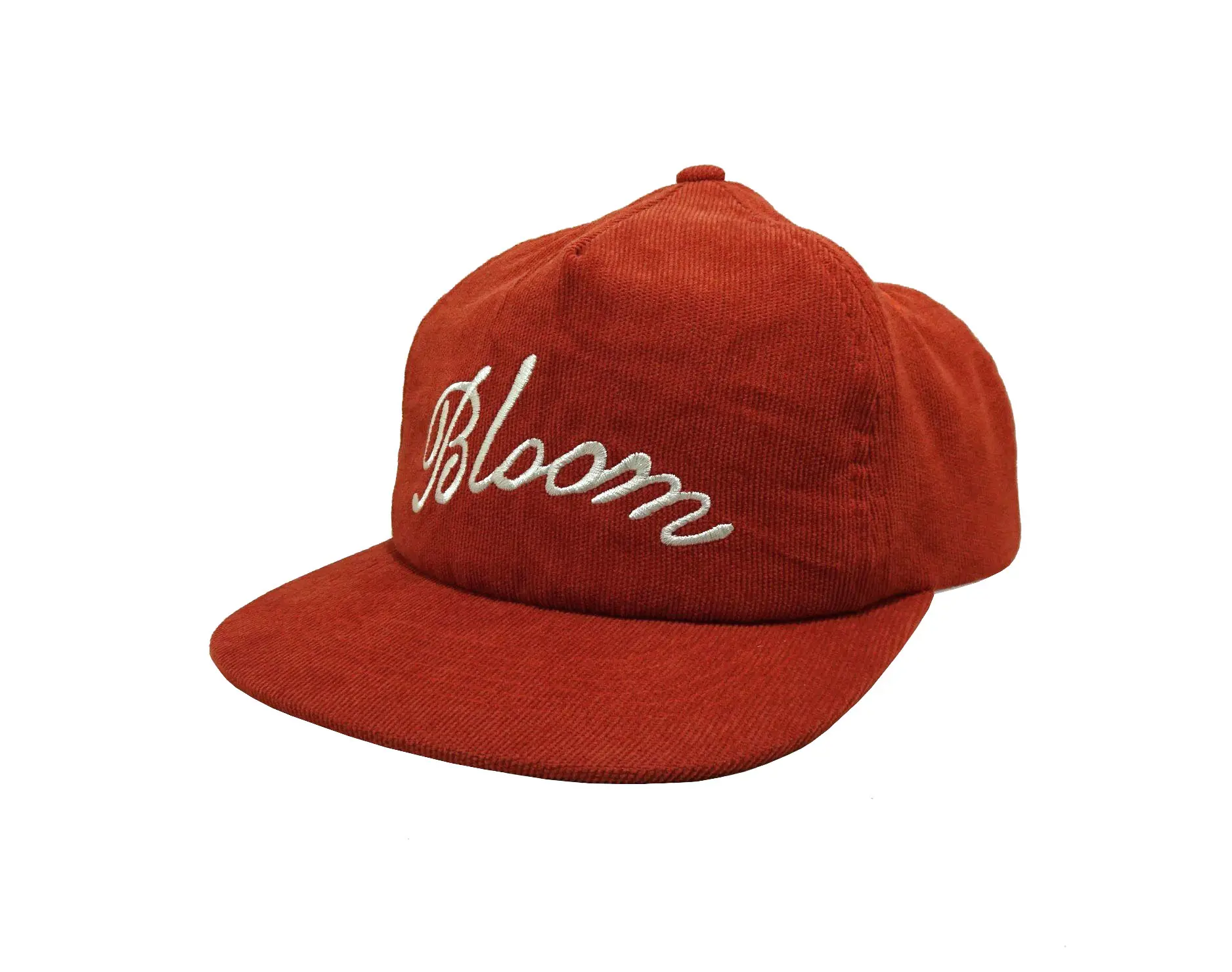 Unstructured 5 Panel Corduroy Snapback Cap Custom Embroidery Logo Soft Adjustable Hiphop Sports Cap for Unisex 1