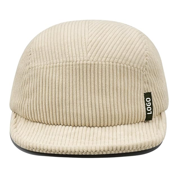 Unstructured 5 Panel Snapback Nylon Hats Cap Corduroy Panel Gorras Plain Leather Sport Snapback Cap Hat 2