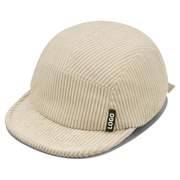 Unstructured 5 Panel Snapback Nylon Hats Cap Corduroy Panel Gorras Plain Leather Sport Snapback Cap Hat 1