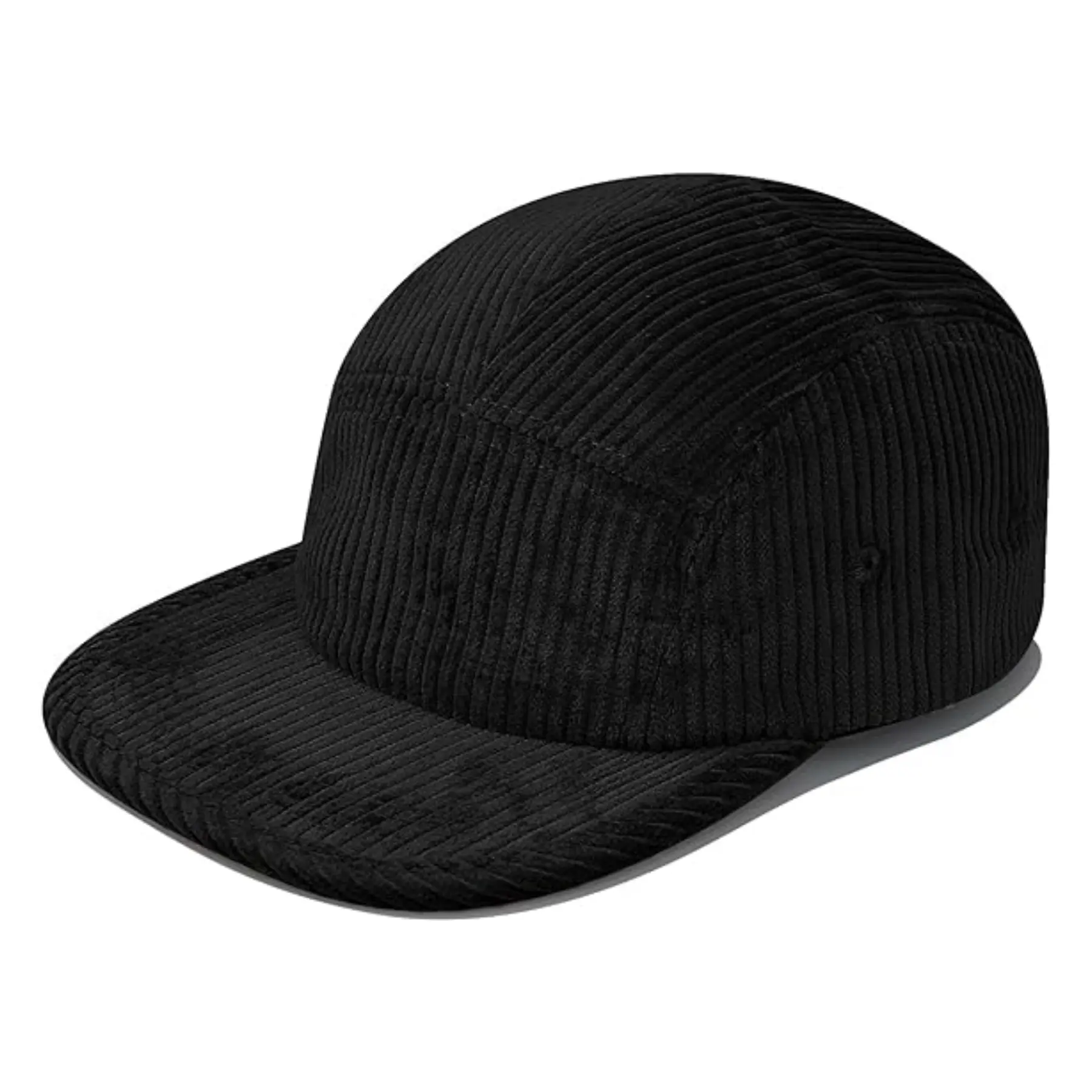 Unstructured 5 Panel Snapback Nylon Hats Cap Flat Bill Youth New Fashion Snapback Cap Corduroy Snapback Hats 2