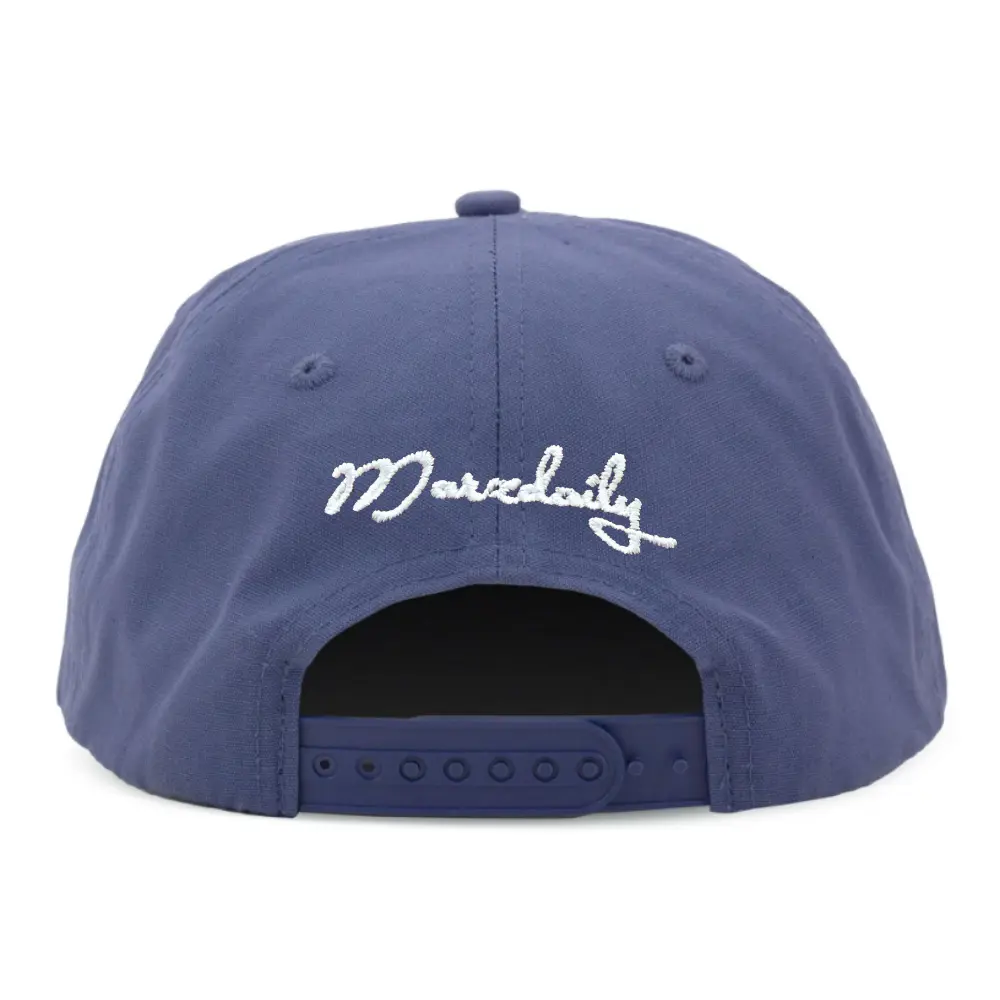 Unstructured Baseball Caps Printing Logo on Front Side Flat 2D Embroidered Logo Snapback Closure Single Row Buckle for All Ages 7