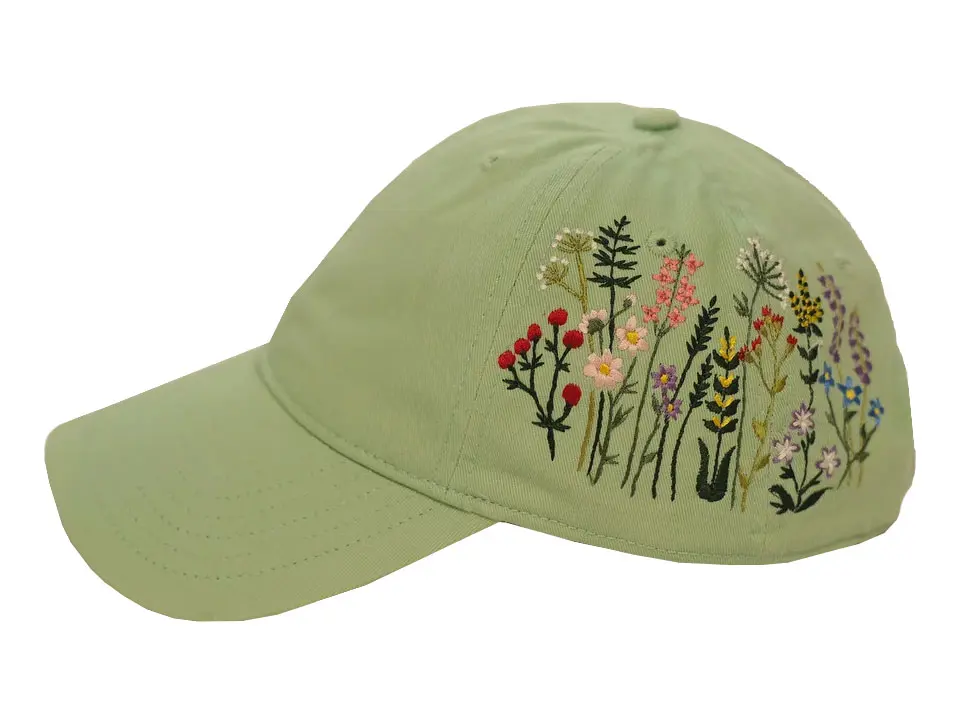 Various Color 6-Panel Unstructured Curved Brim High Quality Low Profile 65% Cotton and 35% Polyester Fabric Baseball Caps 3